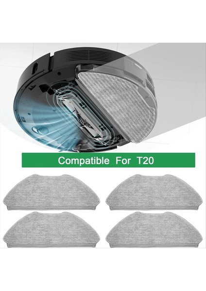 Airrobo T20 Robot Vakum Süpürge Yedek Parçaları Için Paspas Bez Pedleri Yıkanabilir Yumuşak Mikrofiber Paspas (Yurt Dışından) fırsatları