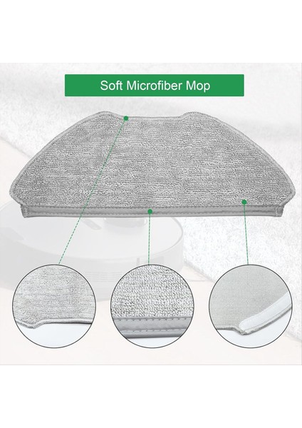 Airrobo T20 Robot Vakum Süpürge Yedek Parçaları Için Paspas Bez Pedleri Yıkanabilir Yumuşak Mikrofiber Paspas (Yurt Dışından) indirimleri