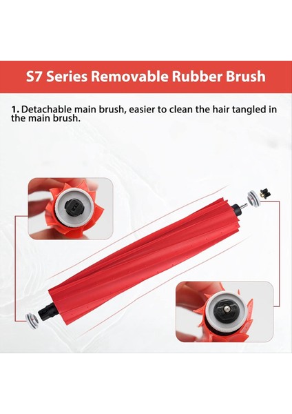 Roborock S7 S70 S7MAX T7S T7S Plus Robot Vakum Temizleyici Aksesuarları Ana Yan Fırça Hepa Filtre Mop Bezi (Yurt Dışından) indirimleri