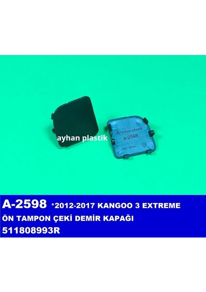 ÖN TAMPON ÇEKİ DEMİR KAPAĞI KANGOO 3 2012-2017 511808993R (5 ADET)