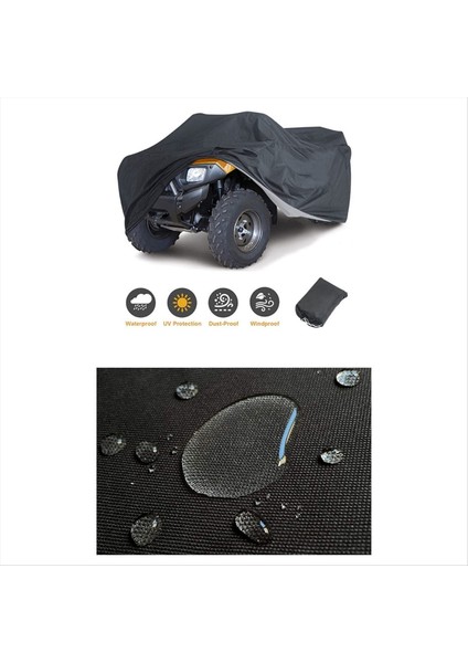Atv/utv Kapak Toz Kapağı Su Geçirmez ve Güneş Geçirmez Motosiklet Motosiklet Arabası Evrensel Motosiklet Kapağı Xxl (Yurt Dışından) indirimleri