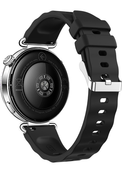 Huawei Watch Gt 6 41 mm ile (18 Mm) Uyumlu Dalgalı Orijinal Tasarım Yumuşak Silikon Kordon