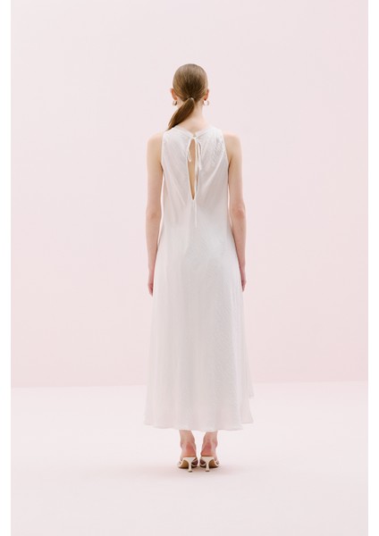 Yırtmaçlı Maksi Boy Saten Tunik Ekru Y2413315_049 indirimleri