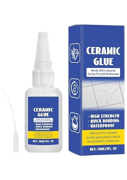 Için Çömlekçilik Tutkalı,seramik Onarım Tutkalı - Seramik Tutkalı Çömlekçilik Tutkalı | Seramik Tamir 30 ml Güçlü Yapıştırıcı, Porselen Tutkalı Şeffaf Tutkal, Cam Tutkalı Güçlü Bağ, Anında Süpe