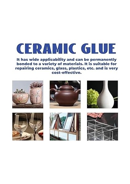 Için Çömlekçilik Tutkalı,seramik Onarım Tutkalı - Seramik Tutkalı Çömlekçilik Tutkalı | Seramik Tamir 30 ml Güçlü Yapıştırıcı, Porselen Tutkalı Şeffaf Tutkal, Cam Tutkalı Güçlü Bağ, Anında Süpe indirimleri