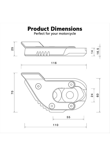 Bmw R1300GS R 1300 Gs Macera 2023 2024 Siyah Için Motosiklet Kickstand Extender Foot Side Stand Base Uzantı (Yurt Dışından) modelleri