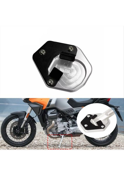 Motosiklet Aksesuarları Ayak Tarafı Stand Plaka Pad Moto Guzzi Stelvio 2024 2025- (Yurt Dışından) fiyatları