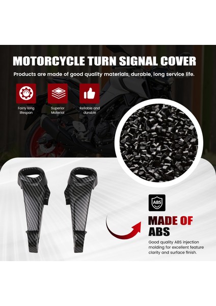 Motosiklet Dönüş Sinyali Kapak Kapaklı Panel Kapağı Yamaha Için Ön Taraf Burun Kaplaması Yamaha Için Mt-03 mt 03 2021-2023 MT03 (Yurt Dışından) fırsatları