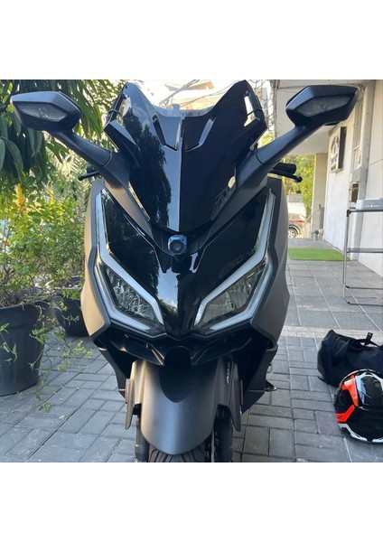 Motosiklet Ön Kaplama Kanat Dökümleri Aerodinamik Kanat Yan Kanatlar Honda Forza 350 2021 2022 Siyah (Yurt Dışından) modelleri