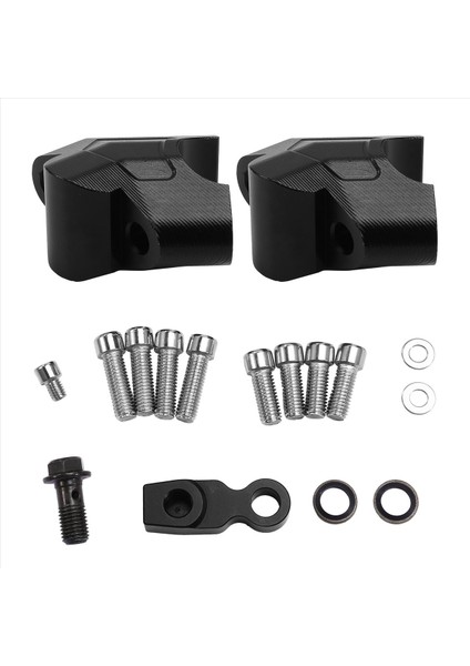 Motosiklet Gideri Yükseltici Montaj Kelepçesi Gidon Liği ve Arka Kaydırma Adaptör Parçaları Cfmoto 800MT Siyah (Yurt Dışından) fiyatları