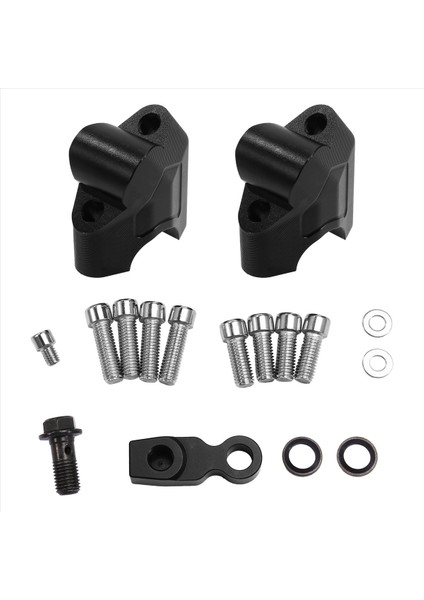 Motosiklet Gideri Yükseltici Montaj Kelepçesi Gidon Liği ve Arka Kaydırma Adaptör Parçaları Cfmoto 800MT Siyah (Yurt Dışından) modelleri