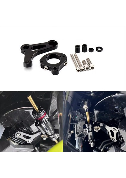 Motosiklet Ayarlanabilir Direksiyon Yamaha Için Damper Braket Montaj Kiti XMAX300 Xmax Xmax 300 X-MAX300 2017-2023 (Yurt Dışından) indirimleri