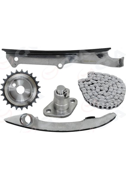 EKSANTRİK ZİNCİR SETİ MITSUBISHI CANTER 2.8L 4M40 FUSO FE511. FE711 01- TEKLI ZINCIR ME190012 ME200248 ME190013