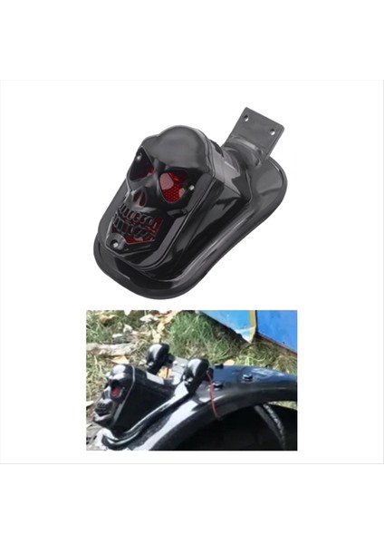 Motosiklet Kafatası Arka Işık Dönüş Sinyal Fren Lambası Lospe Lambası Lamba Arka Kuyruk Işık Motosiklet Aksesuarları (Yurt Dışından) fırsatları