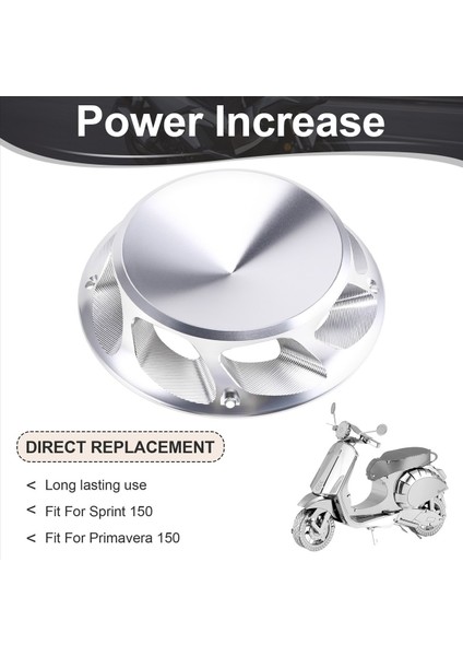 Motosiklet Aksesuarları Motor Kapak Fan Kapak Koruyucu Vespa SPRINT150 Sprint Primavera 150 Gümüş Için (Yurt Dışından) fırsatları