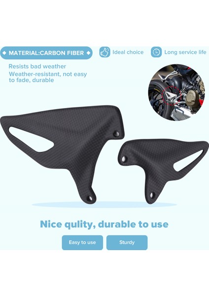Karbon Fiber Aksesuarlar Motosiklet Topuk Koruma Koruyucu Ducati Streetfighter V2 V4/s 2020-2024 (Yurt Dışından) indirimleri