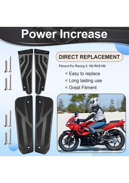 Motosiklet Modifiye Parça Ayak Pilleri Ayak Dönemi Ayak Demirleri Ayak Çemberleri Kymco Racing Için Uyumlu Pedal x 150 RKS150 Siyah (Yurt Dışından) fırsatları