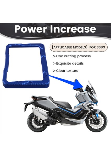 Motosiklet Modifiye Enstrüman Koruma Çerçevesi Zontes 368G Ekran Dekoratif Kabuk Ekranı Koruyucu Kapak Mavi (Yurt Dışından) fırsatları