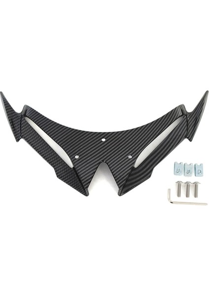 Motosiklet Ön Çamurluk Dekorasyon Kawasaki NINJA500 Ninja Için Burun Gagası 500 2024-2025 Burtrofi Hava Deflektörü C (Yurt Dışından)