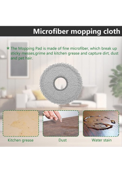 Ecovacs Deebot T30S Robot Vakum Aksesuarları Ana Yan Fırça Hepa Filtre Mop Bez Toz Torbası (Yurt Dışından) modelleri