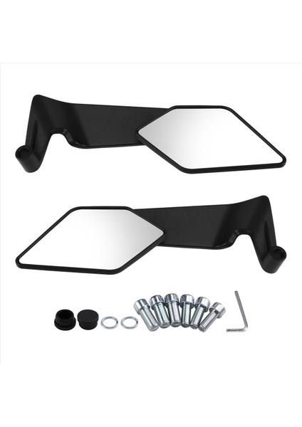 Motosiklet Evrensel Kanat Dikiz Aynası Katlanabilir Gizli Kanatçıklar Yan Ayna Bmw Için Yamaha Için Honda Için Ducati Için (Yurt Dışından) indirimleri