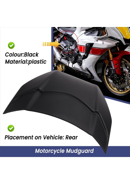 Motosiklet Aksesuarları Yamaha Için Arka Çamurluk Arka Çamurlu Genişletici Yamaha Yzf-R1 R 1 Yzf R1 2015-2024 2023 2022 2021 (Yurt Dışından) fırsatları