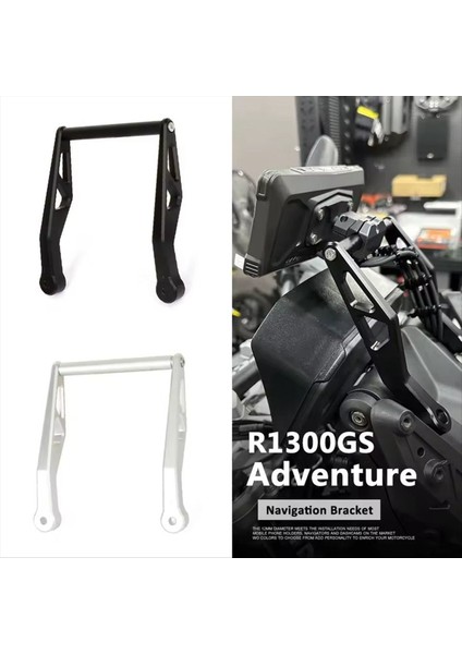 Motosiklet Navigasyon Braketi Gps Cep Telefon Tutucu Bmw R 1300GS R1300GS Macera 2023 2024- Gümüş (Yurt Dışından) fırsatları