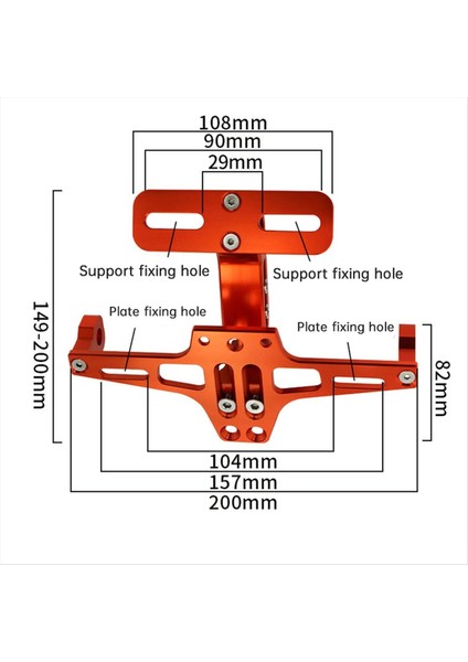 Yamaha MT07 MT09 Kawasakı Z750 Için LED Işık Evrensel Plaka Braketi ile Motosiklet Arka Plaka Tutucu (Yurt Dışından) fiyatları