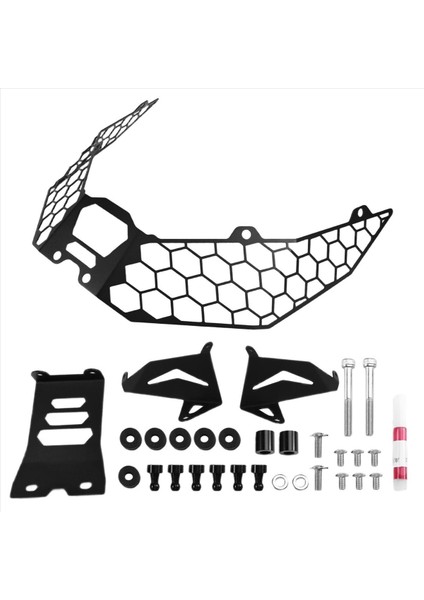 Motosiklet Ön Kaplama Far Kafası Işık Lambası Net Koruma Izgara Koruma Kapağı Zontes 368G 368 G Için Laboratuz (Yurt Dışından) fırsatları