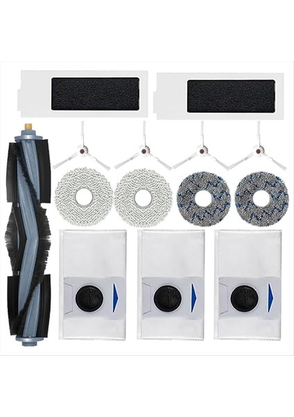 Ecovacs Deebot T20 Pro T20 Pro T20 Plus T20 Max T20 Max Plus Ana Fırça Filtresi Mop Pad Tuz Torbaları Yan Fırça Ekleri (Yurt Dışından)