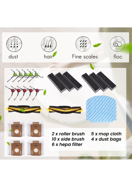 Ecovacs Deebot Ozmo 920/950 / T5 / T8 / T8 Aıvı / N7 N8 Pro T9 / T9MAX / T9 Güç Modeli (Yurt Dışından) indirimleri