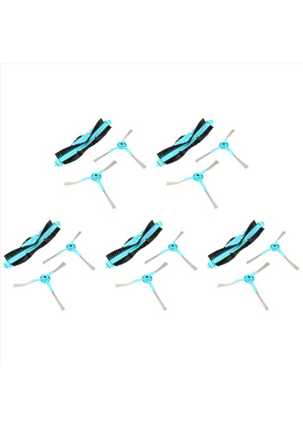 5x Robot Silindir Cecotec Conga 4090 5090 Robotik Vakum Süpürge Yedek Parçalar Aksesuarları Fırçalar (Yurt Dışından)