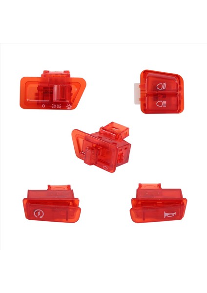 Motosiklet Dönüş Sinyal Anahtarı Scooter Için Işık Korna Düğmesi Gy6 50CC 125CC 150CC Honda Dio AF17 AF18 Kırmızı (Yurt Dışından) modelleri