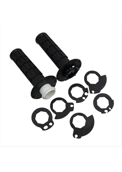 Kaymayan Kilitli Tutamaklar Snap-In Kameralı Evrensel Motosiklet Gidon Tutamakları Kir Çukur Bisikleti Handgrip Black (Yurt Dışından)