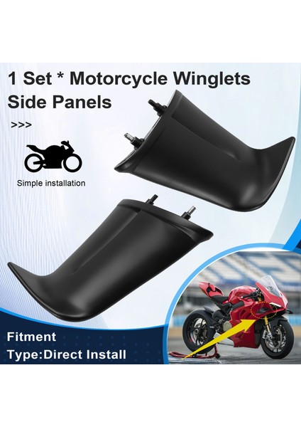 Motosiklet Kanat Şehri Yan Panelleri Ducati Panigale Için Sabit Kanat Aerodinamiği Fairing V4 V4S V4R 2022 2023 B (Yurt Dışından) indirimleri