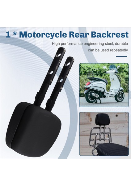 Motosiklet Arka Backrest Destek Braket Bagaj Rafı Vespa Sprint Primavera Için Modifiye 150 Aksesuarlar Siyah (Yurt Dışından) indirimleri