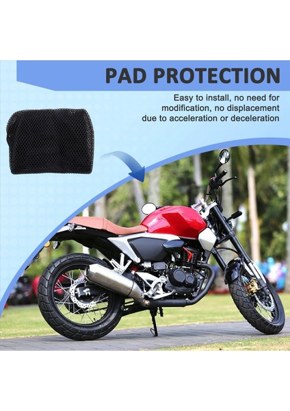 Motosiklet Örgü Kapağı Yastık Koruyucu Ped Yalıtımı Honda CB190 CB190X Için Nefes Alabilen Güneş Geçirmez Ağ (Yurt Dışından) fırsatları