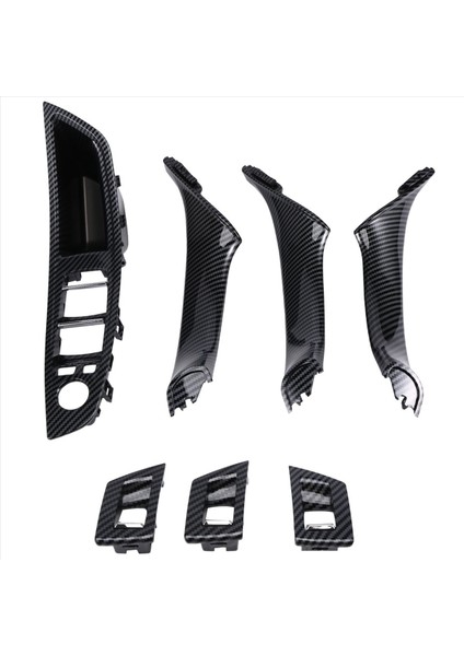 7pcs Bmw 5 Serisi Için Sağ El Sürücüsü Rhd F10 F11 Araba Iç Kapı Kolu Iç Panel Çekme Trim Kapak Kol Yumuğu (Yurt Dışından) modelleri
