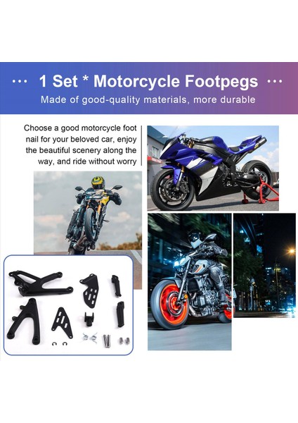 Motosiklet Ön Rider Ayak Çekimi Ayak Pegs Yamaha Için Yamaha Için Ayak Pegs Rearset Braketleri Yamaha Yzf R1 1000 2007 2008 (Yurt Dışından) fırsatları