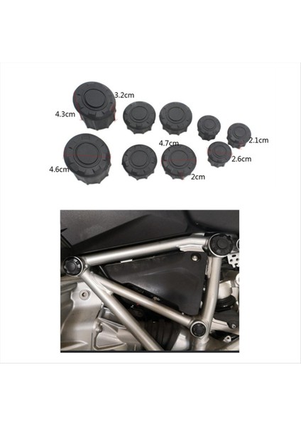 Motosiklet Çerçeve Deliği Kapak Çerçevesi Deliği Döşeme Kapakları Bmw R1200RS Için 2014-2018 R1200RS Avansta 2019-2021 (Yurt Dışından) fiyatları