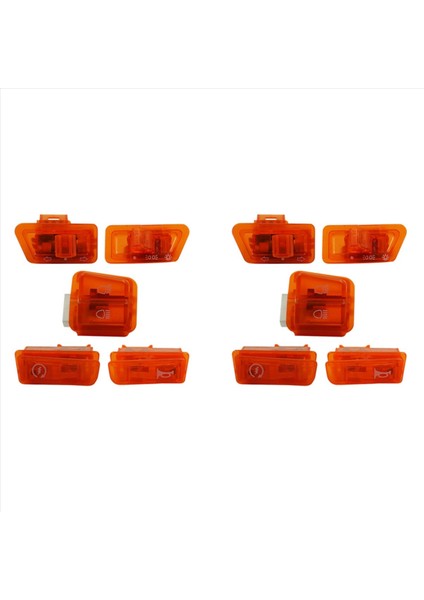 10X Motosiklet Dönüş Sinyal Anahtarı Scooter Için Işık Korna Düğmesi Gy6 50CC 125CC 150CC Honda Dio AF17 Turuncu (Yurt Dışından)