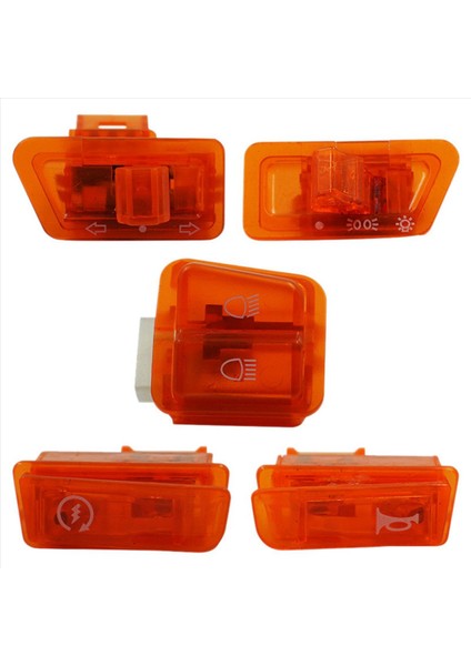 10X Motosiklet Dönüş Sinyal Anahtarı Scooter Için Işık Korna Düğmesi Gy6 50CC 125CC 150CC Honda Dio AF17 Turuncu (Yurt Dışından) fiyatları