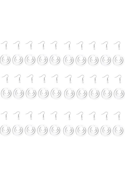 30 Adet Süblimasyon Boşluklar Küpe Çift Taraflı Boş Isı Transfer Ahşap Küpeler Kulak Kancaları ile Dıy Takı Için Zıplayan Halkalar (Yurt Dışından)