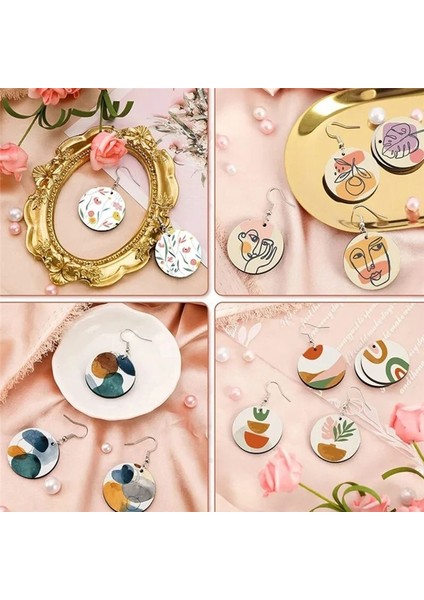 30 Adet Süblimasyon Boşluklar Küpe Çift Taraflı Boş Isı Transfer Ahşap Küpeler Kulak Kancaları ile Dıy Takı Için Zıplayan Halkalar (Yurt Dışından) modelleri