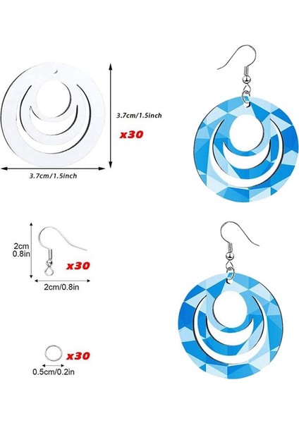 30 Adet Süblimasyon Boşluklar Küpe Çift Taraflı Boş Isı Transfer Ahşap Küpeler Kulak Kancaları ile Dıy Takı Için Zıplayan Halkalar (Yurt Dışından) indirimleri