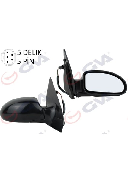 DIŞ DİKİZ AYNASI ELEKTRİKLİ ISITMALI SAG FOCUS 1 1998-2004 ELEKTRİKLİ ISITMALI KONVEKS 5 FİŞ VM-319EHR 98AB17682HS 1347095