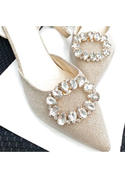 4pcs Zarif Rhinestone Kristal Metal Ayakkabı Klipleri Düğün Partisi Çantası Donanım Dekorasyonu Için Gelin Çiçek Ayakkabı Tokaları (Yurt Dışından) fırsatları