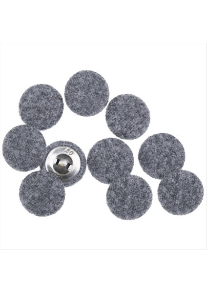 10PCS Kumaş Kumaş Kapalı Düğmeler Metal Düğmeleri Takım Elbiseli Elbiseler Bluzları Kazak Kumaş Düğmeleri Gri 25MM (Yurt Dışından)