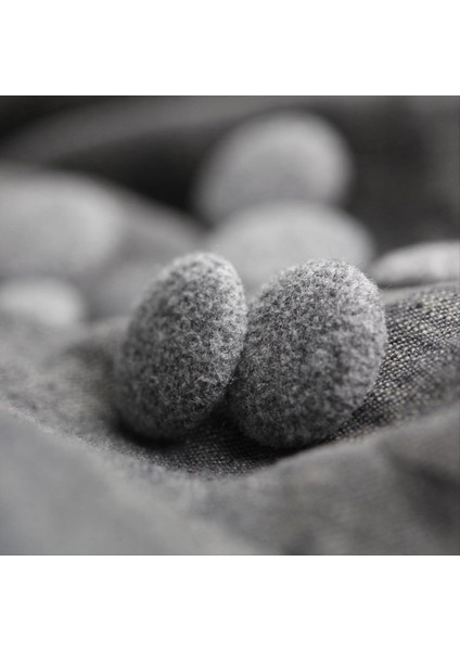 10PCS Kumaş Kumaş Kapalı Düğmeler Metal Düğmeleri Takım Elbiseli Elbiseler Bluzları Kazak Kumaş Düğmeleri Gri 25MM (Yurt Dışından) modelleri