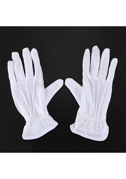 5 Çift Koruyucu Anti-Slip Beyaz Pamuklu Çalışma Sürüş Eldivenleri (Yurt Dışından) modelleri